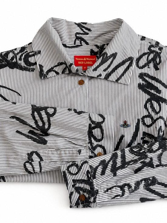 Vivienne Westwood Tops - Rare Vintage Vivienne Westwood Red Label Script Button Up Shirt (Size L)
